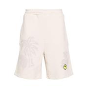 Barrow Logo Detalj Jersey Shorts Beige, Herr