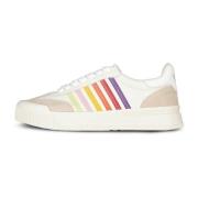 Dsquared2 Nubuckläder Sneaker med Kanadensiskt Blad Multicolor, Herr