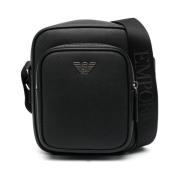 Emporio Armani Messenger Bags Black, Herr