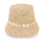 Paco Rabanne Hats Beige, Dam