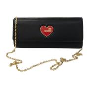 Love Moschino Svart Crossbody Väska med Kedjelås Black, Dam