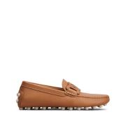 Tod's Kamelbruna Läderskor med Kedjemotiv Brown, Dam