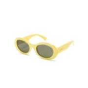 Gucci Gula solglasögon med originalfodral Yellow, Dam