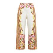 Maliparmi Wide Trousers White, Dam