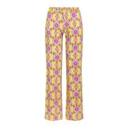 Maliparmi Straight Trousers Yellow, Dam