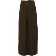 UMA Wang Trousers Brown, Dam