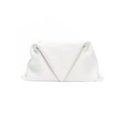 Bottega Veneta Laeder kuvertvskor White, Dam