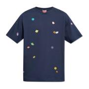 Kenzo Tryckt T-shirt Blue, Herr