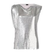 Paco Rabanne Sleeveless Tops Gray, Dam