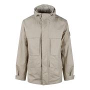 Stone Island Rain Jackets Beige, Herr