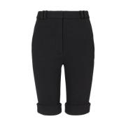 Balmain Cykelshorts i dubbel kräpp Black, Dam