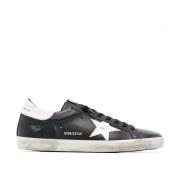 Golden Goose Svart Läder Sneakers Black, Herr