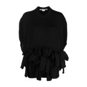 Comme des Garçons Round-neck Knitwear Black, Dam