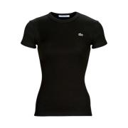 Lacoste T-Shirts Black, Dam