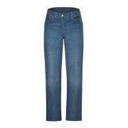 LauRie Straight Jeans Blue, Dam