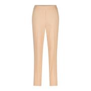 Kiltie Slim-fit Trousers Beige, Dam