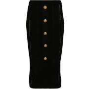 Balmain Svarta Kjolar - Stilfull Kollektion Black, Dam