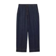 Elena Mirò Wide Trousers Blue, Dam