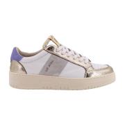 Saint Sneakers Lädersneakers med Mockaband Multicolor, Dam