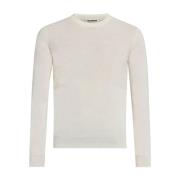 Jil Sander Round-neck Knitwear White, Herr