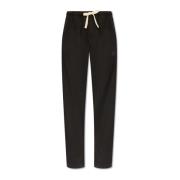 Palm Angels Jeans med logotyp Black, Herr