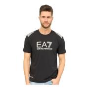 Emporio Armani EA7 Blå Essential Logo T-shirt Blue, Herr