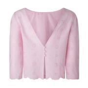 Pepe Jeans Blouses Pink, Dam