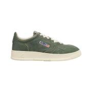 Autry Vintage Gröna Lädersneakers Green, Herr