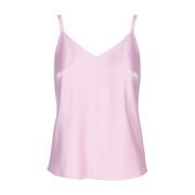 Doris S Sleeveless Tops Pink, Dam