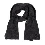 Calvin Klein Elegant Herr Vinterscarf med Metall Logo Detalj Black, He...