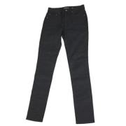 Yves Saint Laurent Vintage Pre-owned Bomull jeans Black, Dam