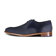 Van Bommel Laced Shoes Blue, Herr