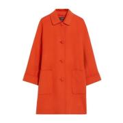 Max Mara Kort ullrock dubbel tyg Orange, Dam