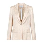 Simona Corsellini Blazers Beige, Dam