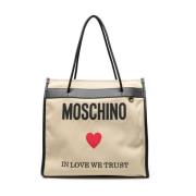 Moschino Handbags Beige, Dam