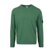 C.p. Company Round-neck Knitwear Green, Herr