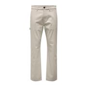 ONLY & SONS Casual Chinos Beige, Herr