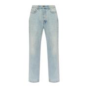 Ami Paris Straight leg jeans Blue, Dam