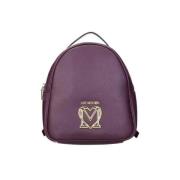 Love Moschino Läder Axelväska Purple, Dam