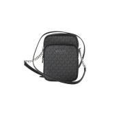 Michael Kors Jet Set Travel Chain Crossbody Väska Black, Dam