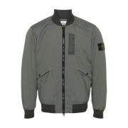 Stone Island Bomber Jackets Gray, Herr