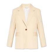 Maison Kitsuné Bomullsblazer Beige, Dam