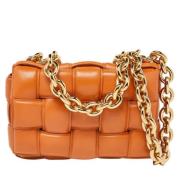 Bottega Veneta Vintage Pre-owned Laeder axelremsvskor Orange, Dam