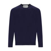 Amaránto Round-neck Knitwear Blue, Herr