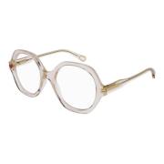 Chloé Nude Eyewear Frames Beige, Dam