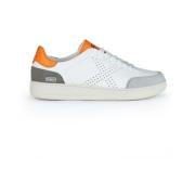 Munich Vita Sneakers med Orange Häl Multicolor, Herr