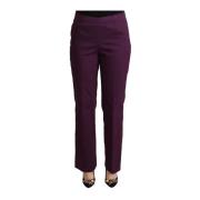 Bencivenga Straight Trousers Purple, Dam