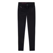 Diesel Tidlösa Super Skinny Jeans Black, Dam