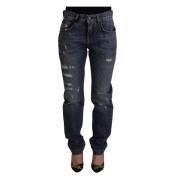 Dolce & Gabbana Straight Jeans Blue, Dam