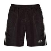 Golden Goose Shorts med logotyp Black, Herr